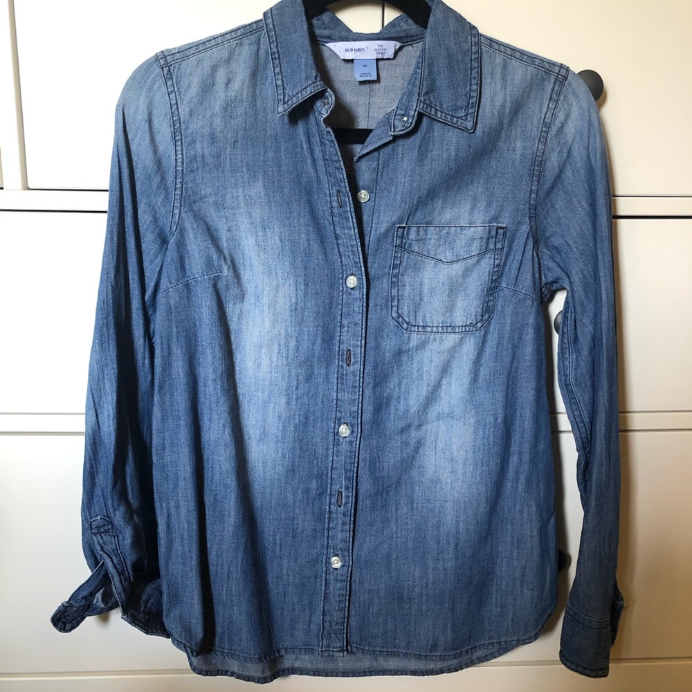 NWT Old Navy Chambray Shirt, XS